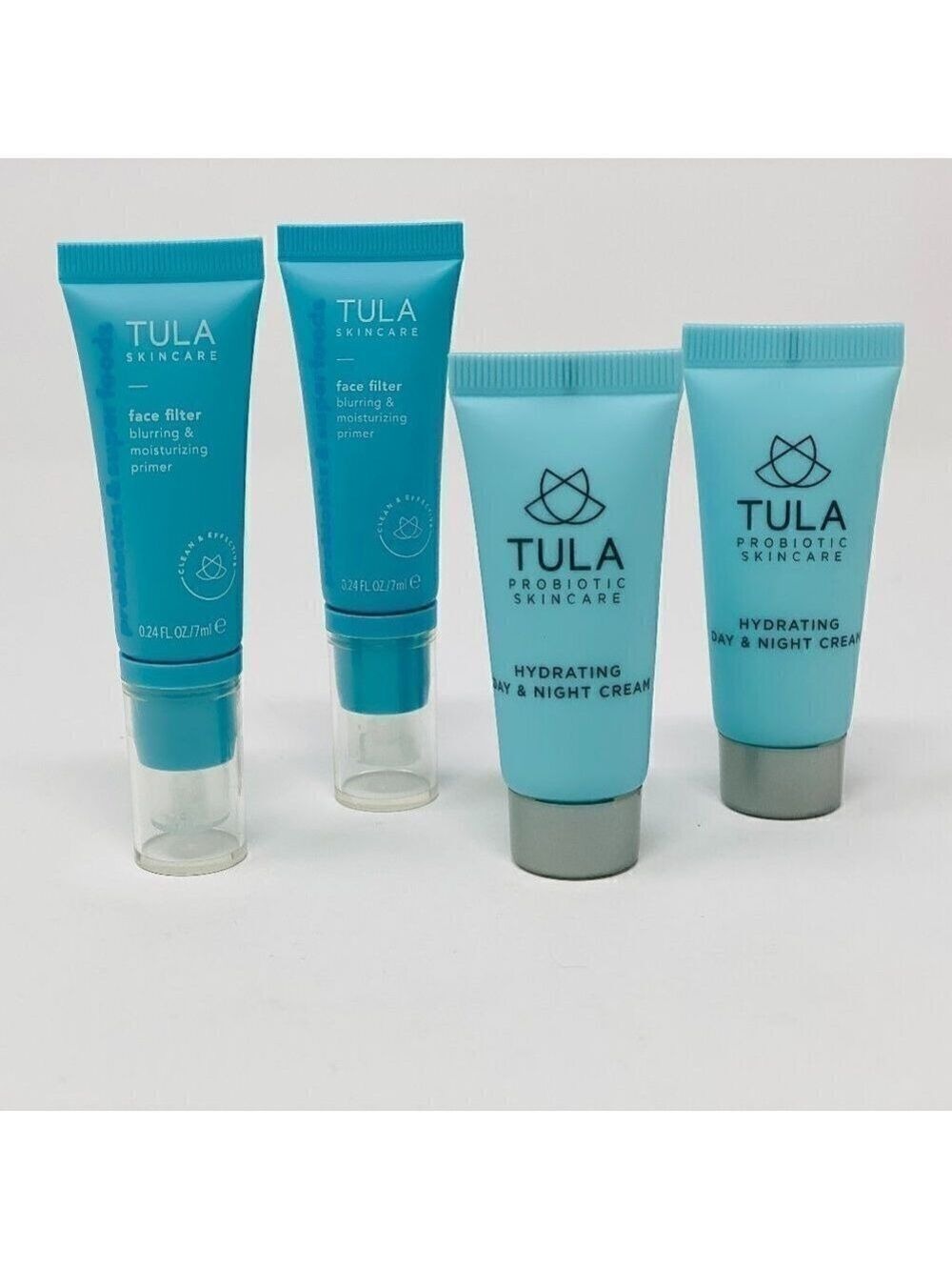4pc-Tula skincare/2 primers/2 day/nightcream